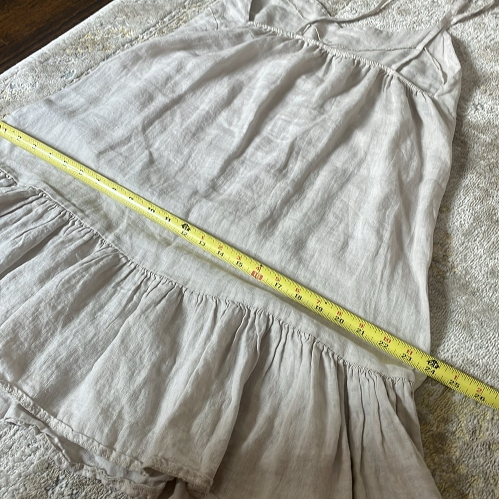 Bellambia Made in Italy Linen Ruffle Dress - Picture 9 of 11